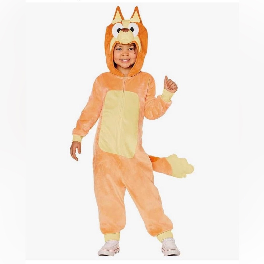 Spirit Halloween Bingo from Bluey Orange and Yellow Kids Costume